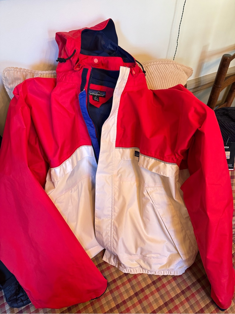 Vintage Patagonia Red & White Hooded Jacket